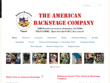 Tablet Screenshot of americanbackstage.com